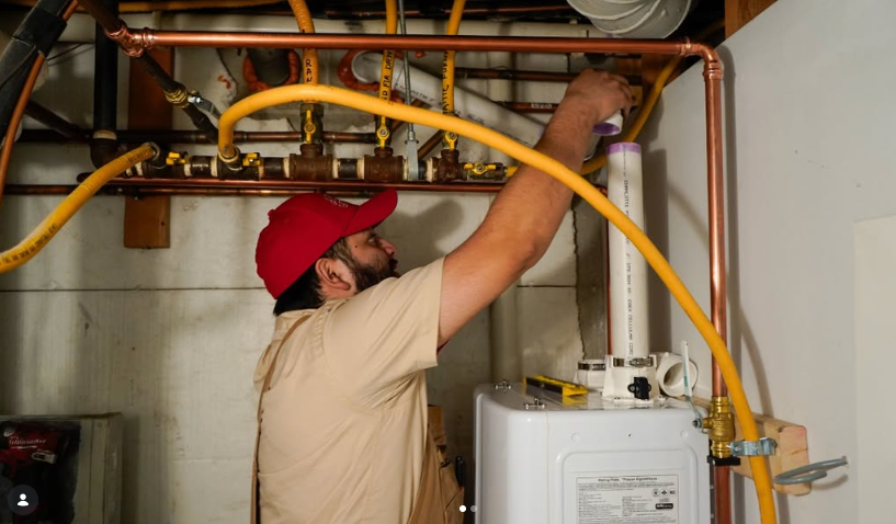 An electric storage geyser installed in a roof space